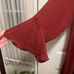 Red Kimino over piece. Size 3 - Torrid. No stretch